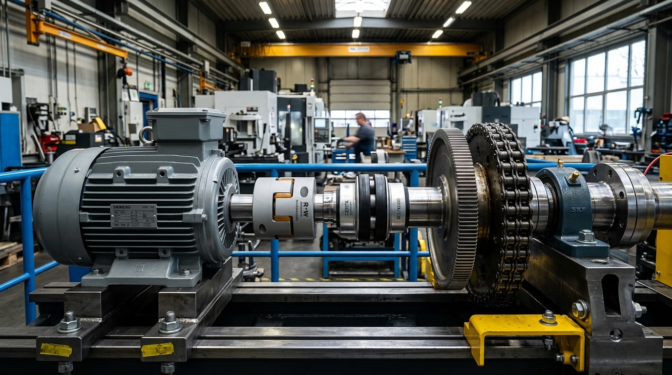 Heavy-Duty Pin and Bush Coupling for Industrial Motor Shaft Drives